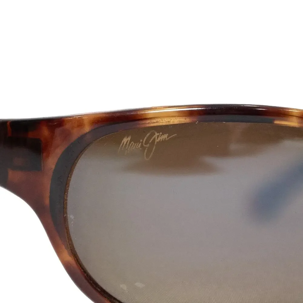 Maui Jim MJ-136 10 Cyclone Tortoise Wrap Sunglasses